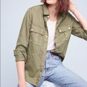 Level 99 Anthropologie Military Shirt Jacket